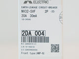 漏電遮断器(NV) <b>NV32-SVF 2P 20A 100-240V 30MA</b>
