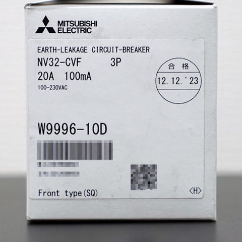 漏電遮断器(NV) <b>NV32-CVF 3P 20A 100-230V 100MA SQ</b>