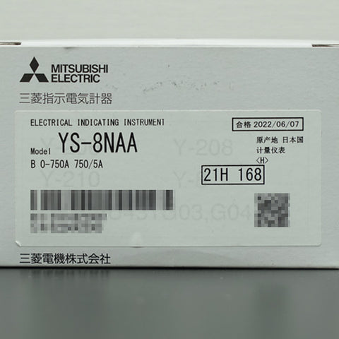 指示計器 <b>YS-8NAA B 0-750A 750/5A</b>