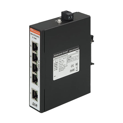 産業用PoEスイッチングハブ<br>ギガビット<br>PoE4ポート イーサネット1ポート<br><b>DEH-GTX5ATC</b>【在庫限り】