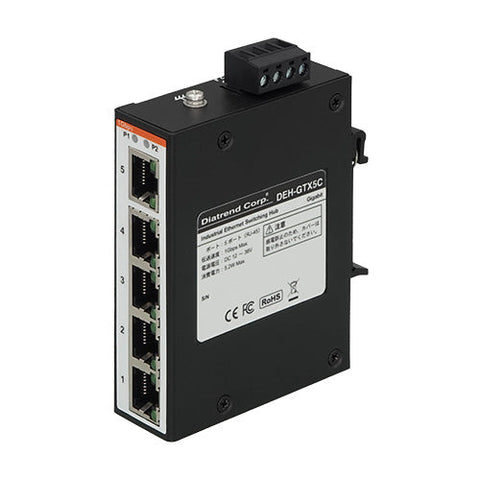 1.25ギガ 光コンバーター 5ポート ギガビットイーサネット RJ45 産業用イーサネットスイッチングハブ ギガビット 5ポート DEH-GTX5C