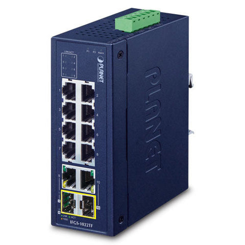 産業用ファストイーサネットスイッチングハブ ギガ・SFPコンボポート付<br><b>IFGS-1022TF</b>