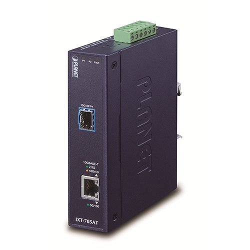 産業用メディアコンバータ 10G/5G/2.5G/1G/100M RJ45⇔SFP+<br><b>IXT-705AT</b>