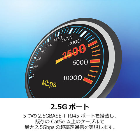 5ポート 2.5Gスイッチ<br><b>TEG-S351/A</b>