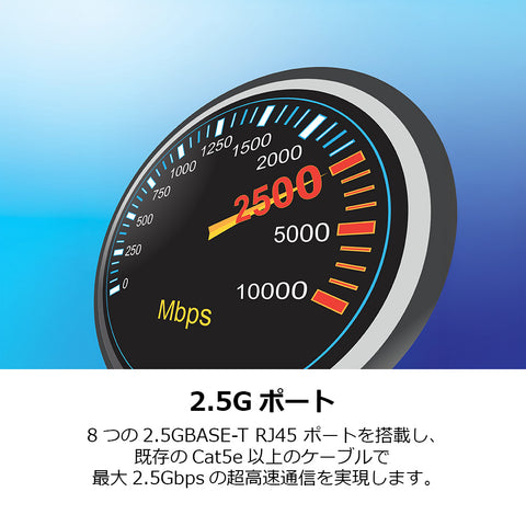 8ポート 2.5Gスイッチ<br><b>TEG-S381/A</b>