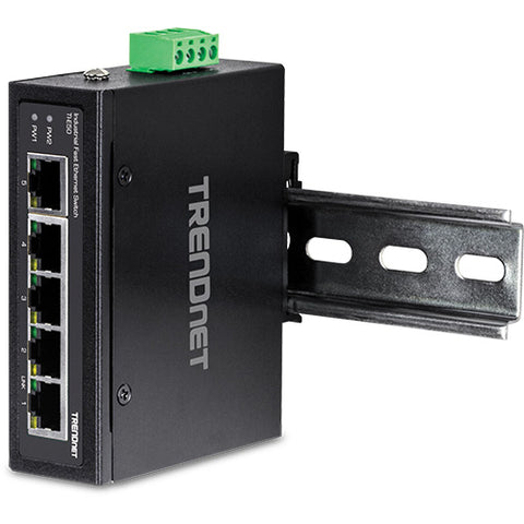 5ポート産業用ファストイーサネットDINレールスイッチ<br><b>TI-E50</b>
