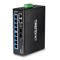 10ポート産業用ギガビット<br>DINレールスイッチ<br><b>TI-G102</b>