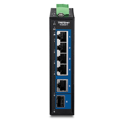 6ポート産業用2.5G DINレールスイッチ 1x10Gポート付<br><b>TI-G50611</b>