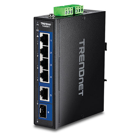 6ポート産業用2.5G DINレールスイッチ 1x10Gポート付<br><b>TI-G50611</b>