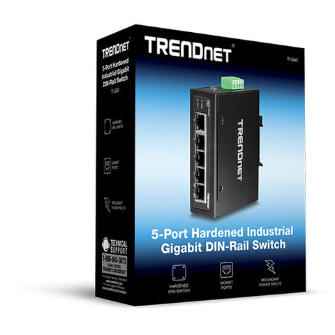 5ポート産業用ギガビットDINレールスイッチ<br><b>TI-G50</b>