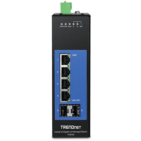 6ポート産業用ギガビットL2マネージドDINレールスイッチ<br><b>TI-G642i</b>