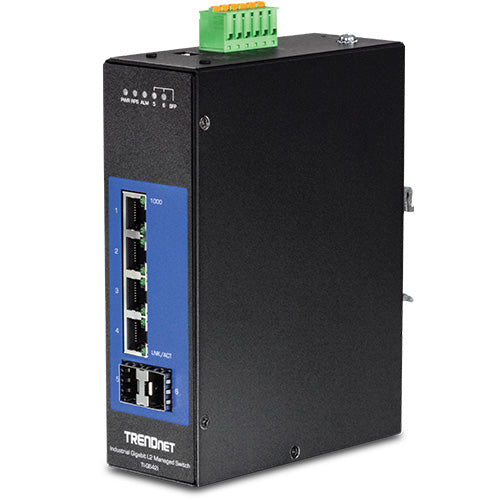 6ポート産業用ギガビット<br>L2マネージドDINレールスイッチ<br><b>TI-G642i</b>