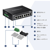 8ポート産業用ギガビット<br>DINレールスイッチ<br><b>TI-G80</b>