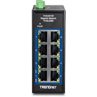 8ポート産業用ギガビット<br>DINレールミニスイッチ<br><b>TI-GLC80</b>