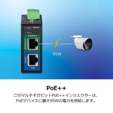 産業用2.5G PoE++インジェクター<br><b>TI-IG219</b>