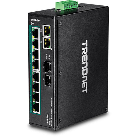 10ポート産業用ギガビットPoE+ DINレールスイッチ<br><b>TI-PG102</b>