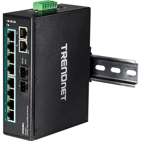 10ポート産業用ギガビットPoE+ DINレールスイッチ<br><b>TI-PG102</b>