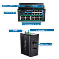 26ポート 強化型産業用ギガビット<br>PoE+ DINレールスイッチ<br><b>TI-PG262</b>