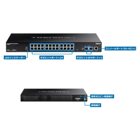 26ポート産業用ギガビットL2マネージドラックマウントスイッチ<br><b>TI-RG262i</b>