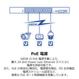 26ポート産業用ギガビット<br>L2マネージド<br>PoE+ラックマウントスイッチ<br><b>TI-RP262i</b>