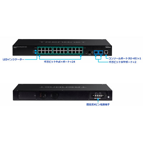26ポート産業用ギガビットL2マネージドPoE+ラックマウントスイッチ<br><b>TI-RP262i</b>
