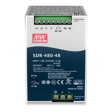 パワーサプライ産業用480W/48V/10A<br><b>TI-S48048</b>