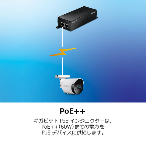 ギガビット60W PoE++インジェクター<br><b>TPE-116GI/A</b>