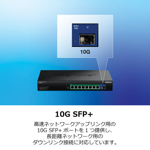 9ポート 2.5G GaN電源 PoE++スイッチ 10G SFP+ポート搭載（480W）<br><b>TPE-BG5091/A</b>
