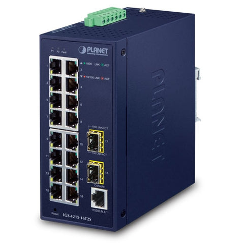 産業用L2/L4マネージドギガビットスイッチ<br><b>IGS-4215-16T2S</b>