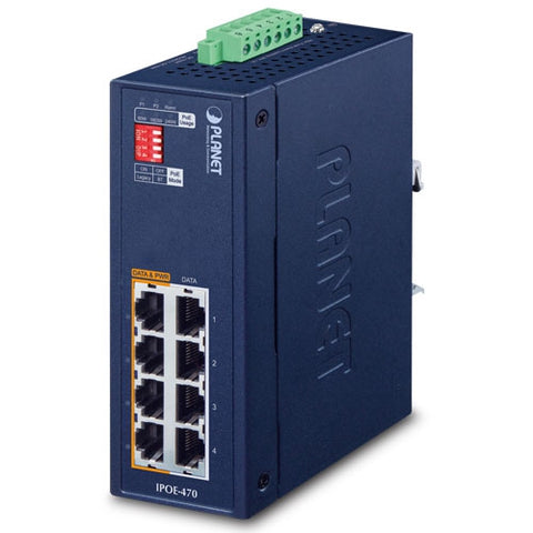 産業用4ポートマルチギガビット802.3bt PoE++インジェクターハブ<br><b>IPOE-470</b>