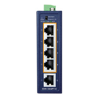 コンパクト産業用4ポート10/100TX 802.3at PoE +1ポート100/100TXイーサネットスイッチ<br><b>ISW-504PT-E</b>