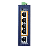 コンパクト産業用4ポート10/100TX 802.3at PoE +1ポート100/100TXイーサネットスイッチ<br><b>ISW-504PT-E</b>