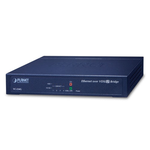 4ポート 10/100/1000T イーサネット-VDSL2ブリッジ（30aプロファイル対応、G.vectoring対応、RJ11端子付き）<br><b>VC-234G</b>