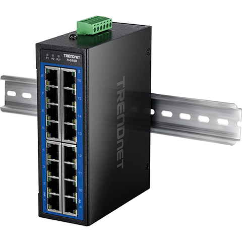16ポート産業用ギガビットDINレールスイッチ<br><b>TI-G160</b>