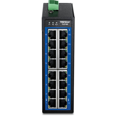 16ポート産業用ギガビットDINレールスイッチ<br><b>TI-G160</b>