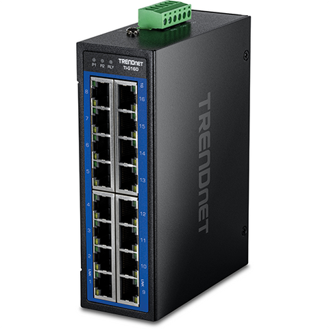 16ポート産業用ギガビットDINレールスイッチ<br><b>TI-G160</b>