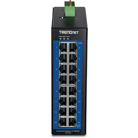 16ポート産業用ギガビットL2マネージドDINレールスイッチ<br><b>TI-G160i</b>