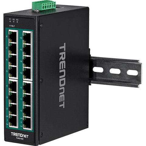 16ポート産業用ギガビットPoE+ DINレールスイッチ<br><b>TI-PG160</b>