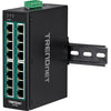 16ポート産業用ギガビットPoE+ DINレールスイッチ<br><b>TI-PG160</b>
