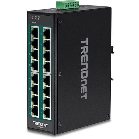 16ポート産業用ギガビットPoE+ DINレールスイッチ<br><b>TI-PG160</b>