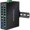 16ポート 産業用ギガビットPoE+ DINレールスイッチ<br><b>TI-PG162</b>