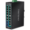 16ポート 産業用ギガビットPoE+ DINレールスイッチ<br><b>TI-PG162</b>