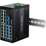 26ポート 強化型産業用ギガビット<br>PoE+ DINレールスイッチ<br><b>TI-PG262</b>