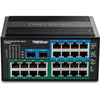 26ポート 強化型産業用ギガビットPoE+ DINレールスイッチ<br><b>TI-PG262</b>