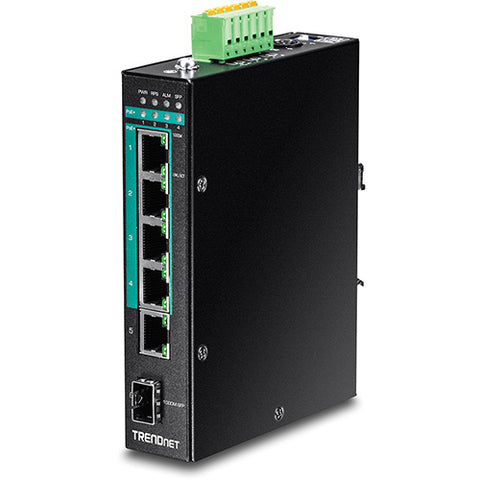 6ポート産業用ギガビットPoE+レイヤ2マネージドDINレールスイッチ<br><b>TI-PG541i</b>