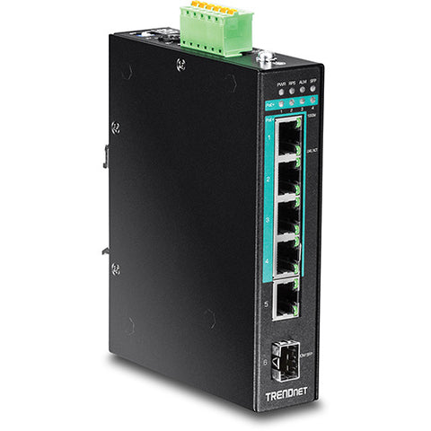 6ポート産業用ギガビットPoE+レイヤ2マネージドDINレールスイッチ<br><b>TI-PG541i</b>
