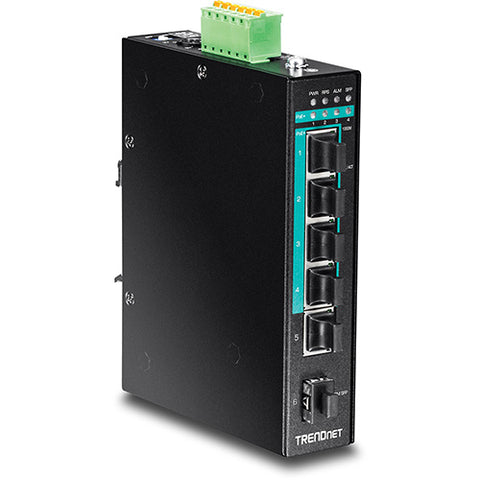 6ポート産業用ギガビットPoE+レイヤ2マネージドDINレールスイッチ<br><b>TI-PG541i</b>