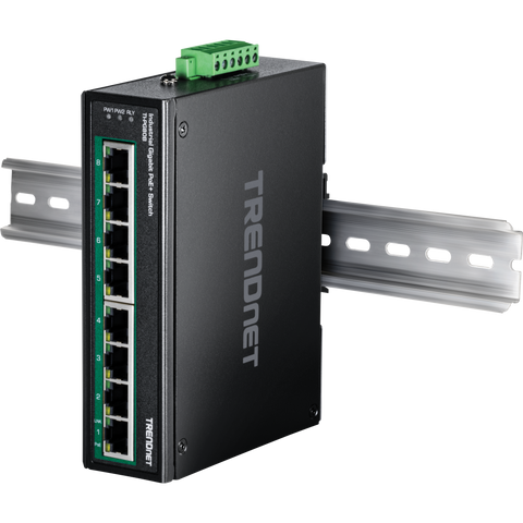 8ポート 産業用ギガビットPoE+ DINレールスイッチ 24-56V<br><b>TI-PG80B</b>