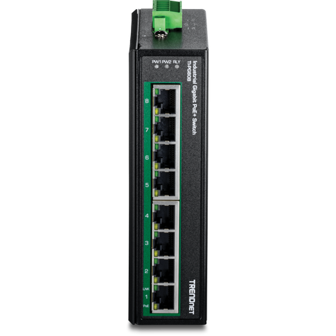 8ポート 産業用ギガビットPoE+ DINレールスイッチ 24-56V<br><b>TI-PG80B</b>