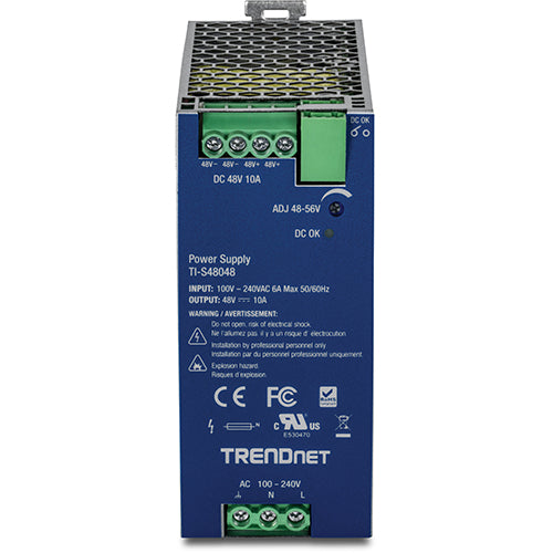 パワーサプライ産業用480W/48～56V/10A TI-S48048 | DIA-EC